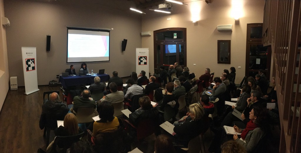 fotografia convegno legge stabilita 2016 Intervento di Brusa deanna presso fondazione santa caterina imola